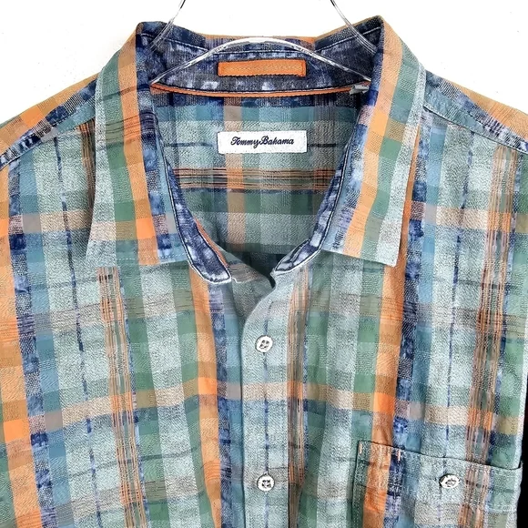 Tommy Bahama Indio Coast Plaid Button Front Shirt - Picture 6 of 9